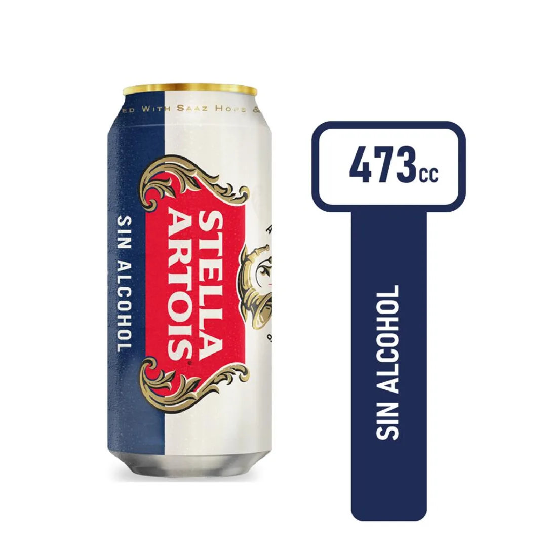 Cerveza Sin Alcohol Stella Artois Lat 473ml