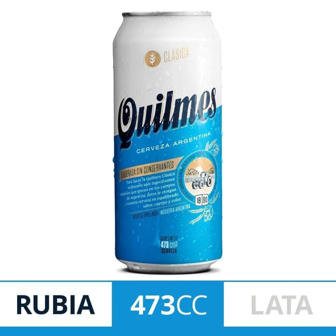 Cerveza Cristal Quilmes 473ml