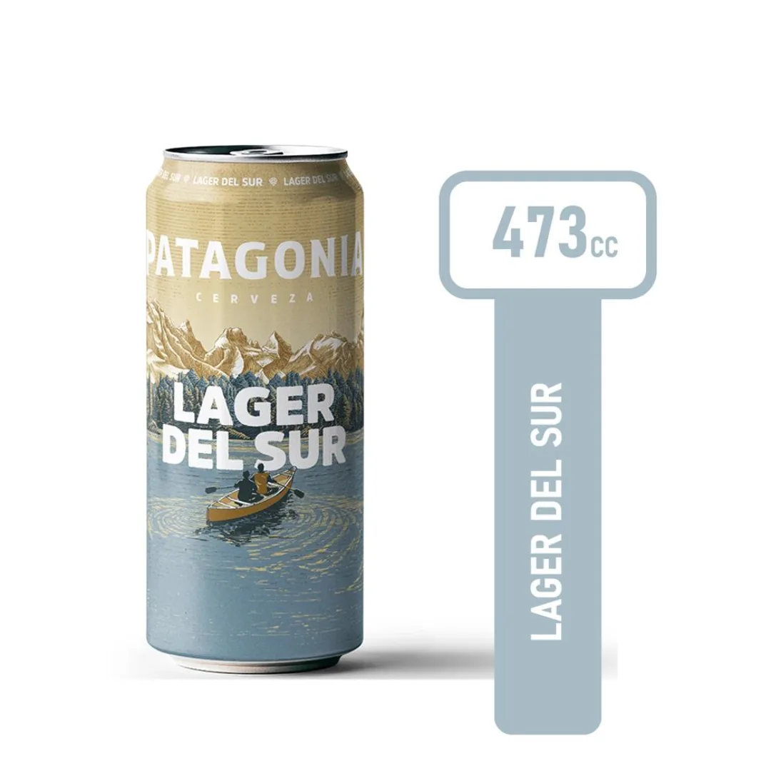 Cerveza Lager Del Sur Patagonia 473ml