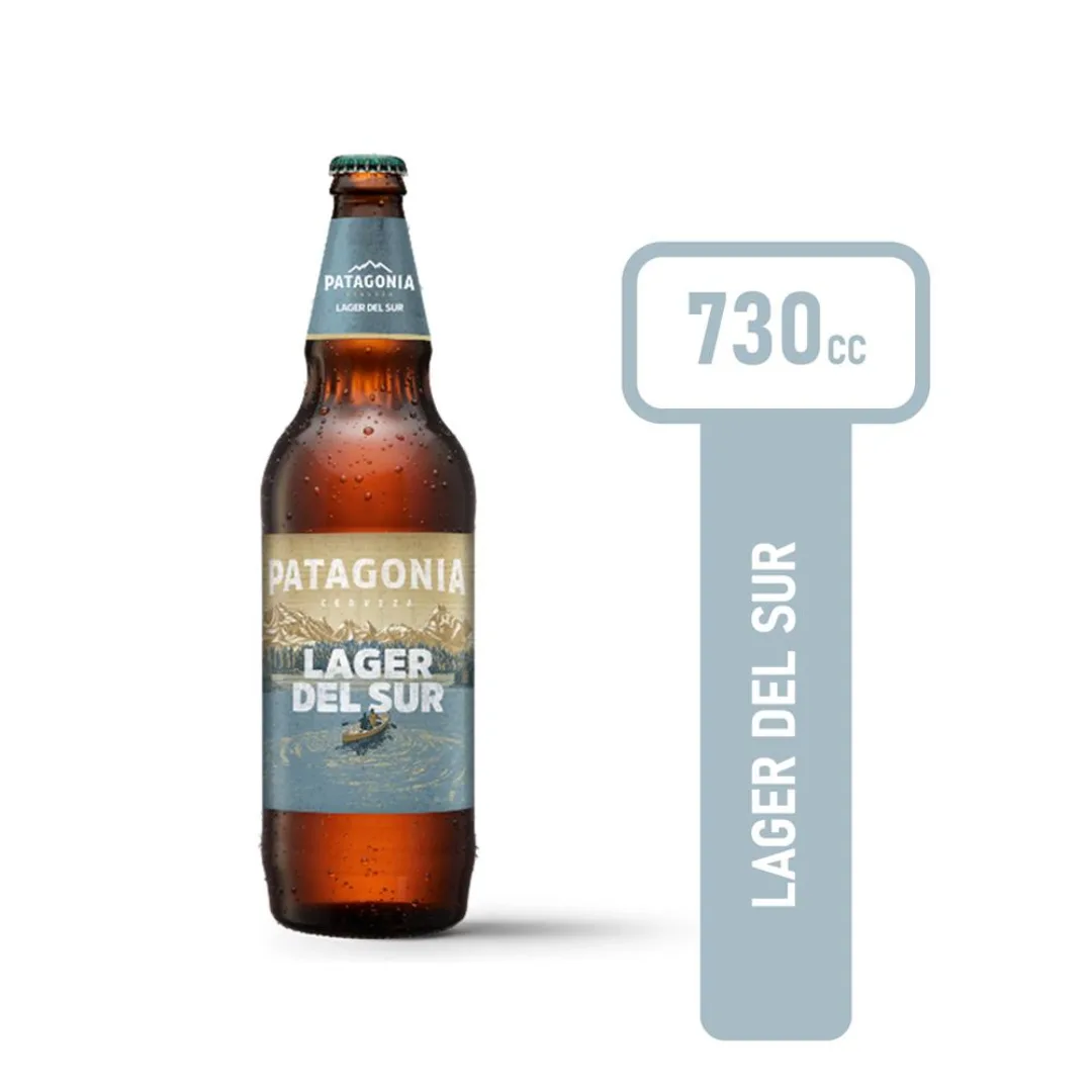 Cerveza Lager Del Sur Patagonia 730ml