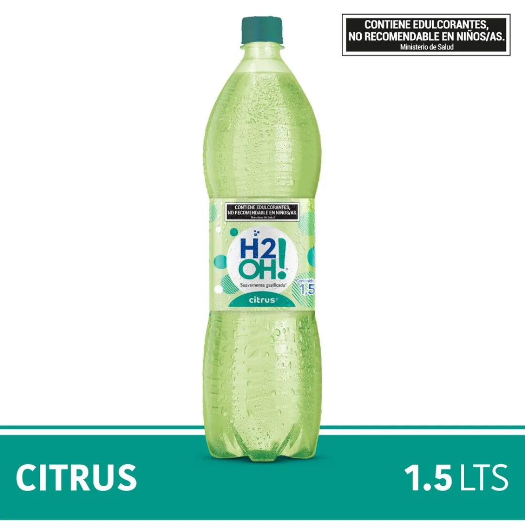 Agua Saborizada Con Gas H2oh! Citrus 1.5L