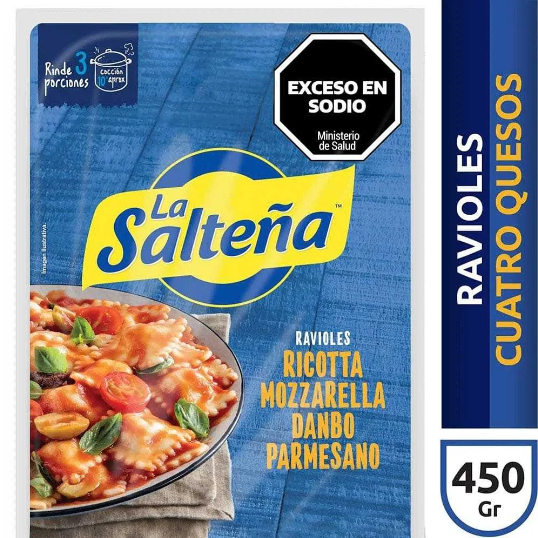 Ravioles la SalteÑa Cuatro Quesos 450g