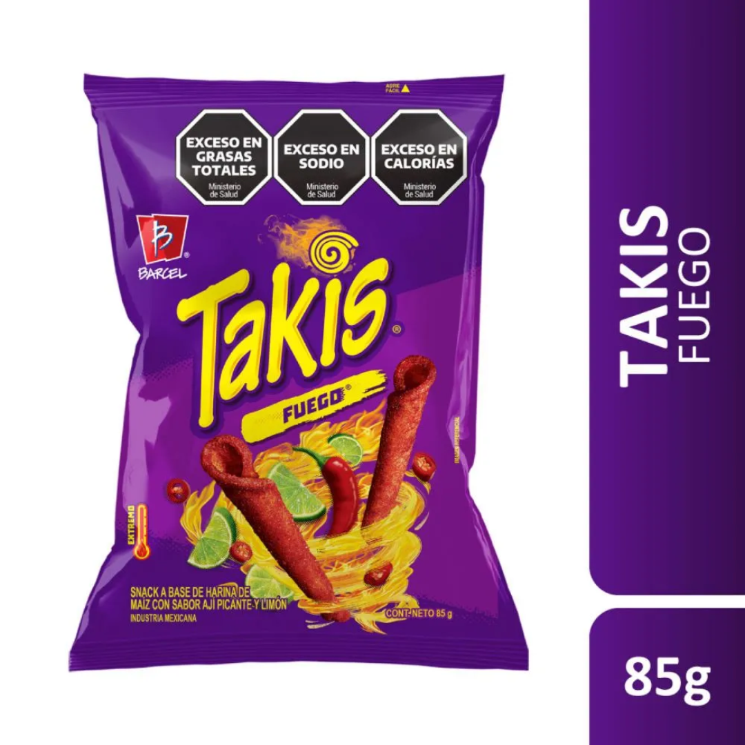 Snack Fuego Picante Takis 85g