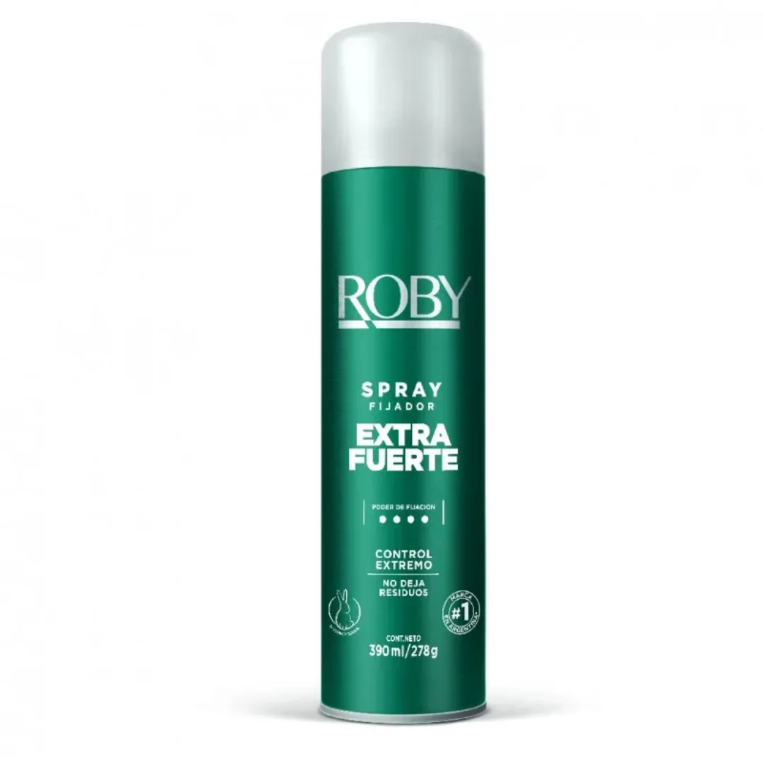 Spray Fijador Extra Fuerte Roby 390ml