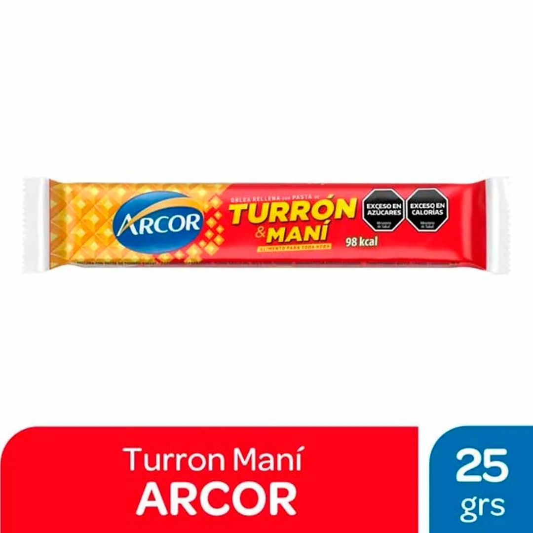 Turron Arcor Mani  25g x 5Un