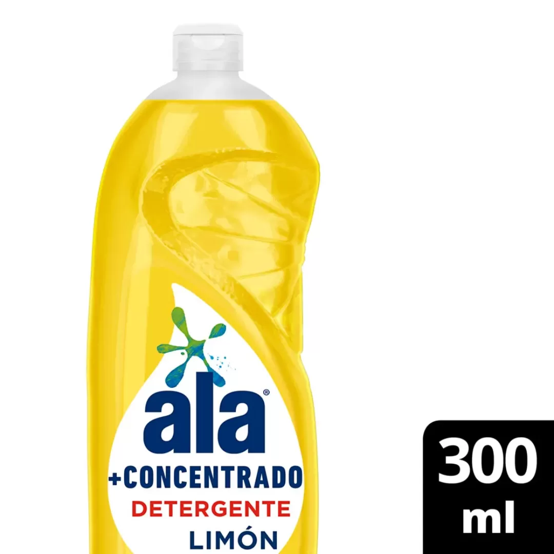 Detergente Líquido Ala + Concentrado Limón 300 Ml