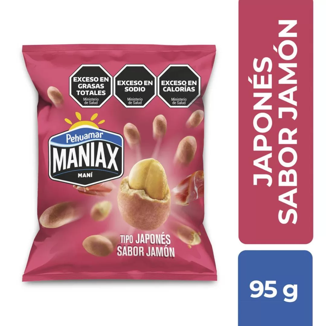 Mani Japones Sabor Jamon Maniax 95g