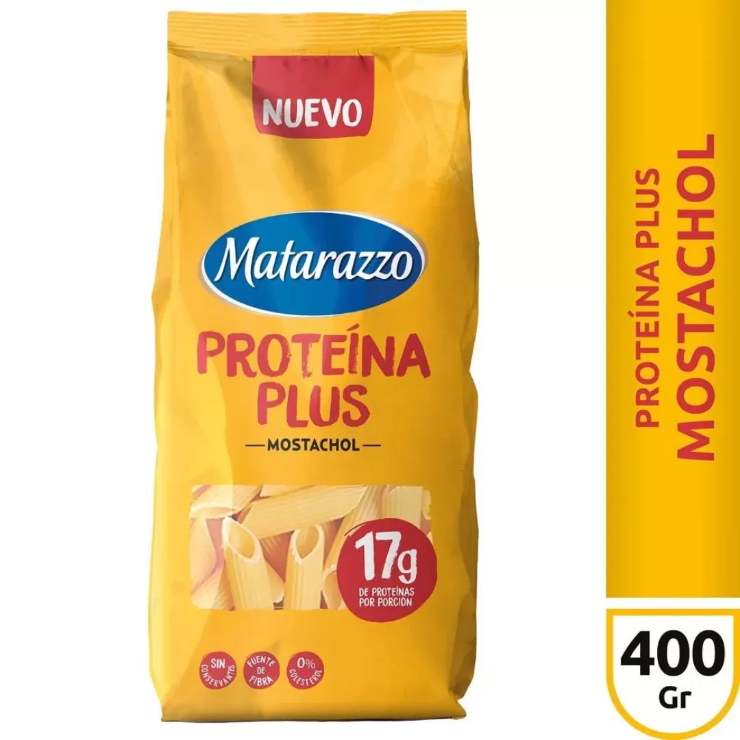 Fideos Matarazzo Proteina Plus Mostachol 400g