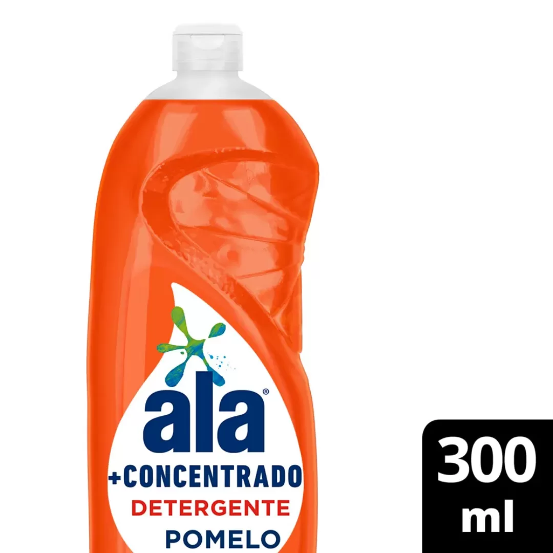 Detergente Líquido Ala + Concentrado Pomelo 300 Ml
