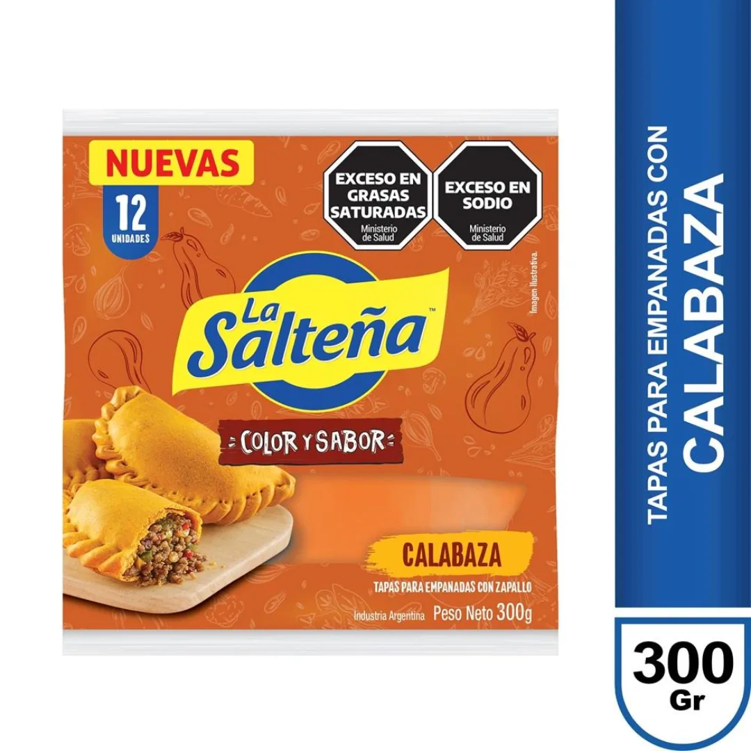 Tapa Para Empanada Calabaza La Salteña 300g 12Un