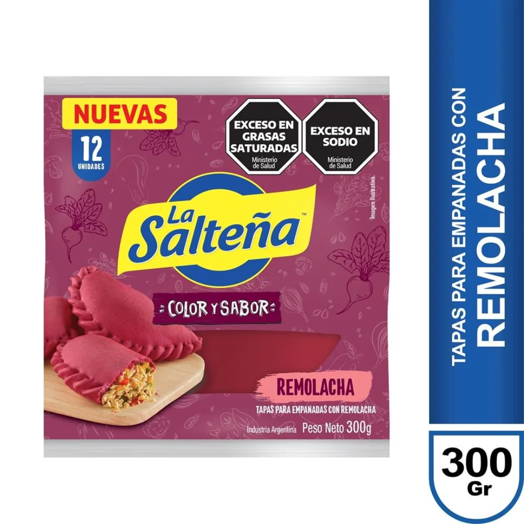 Tapa Para Empanada Remolacha La Salteña 300g 12Un