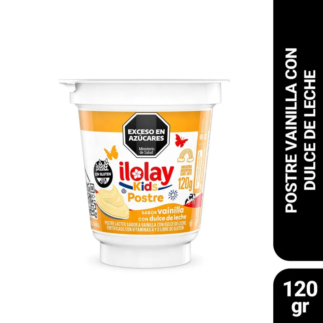 Postre Ilolay Vainilla con Dulce de Leche 120g