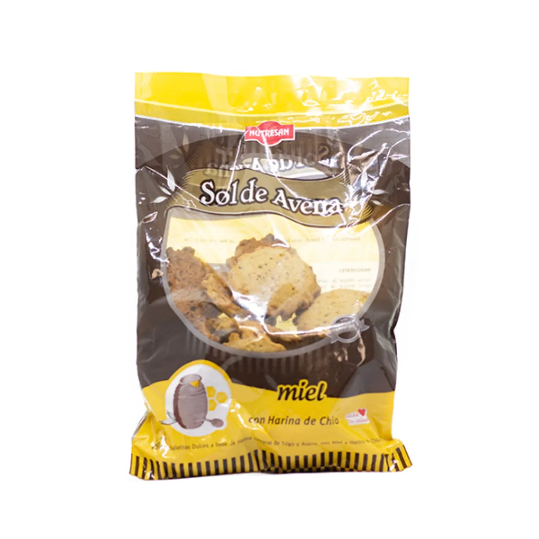 Galletitas de Avena con Sabor a Miel Nutresan 250gr