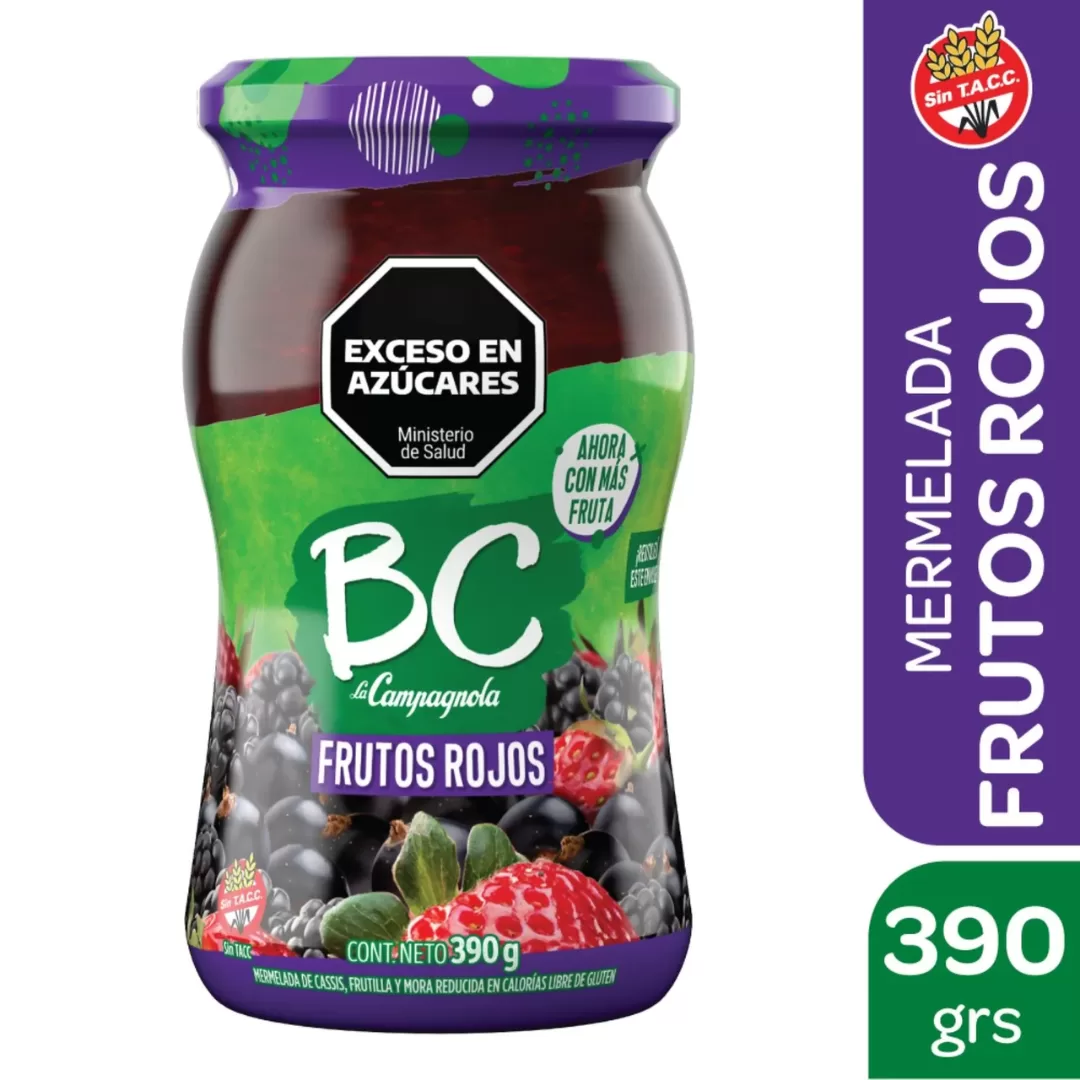 Mermelada Frutos Rojos BC La Campagnola 390gr