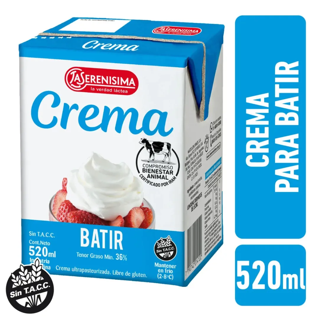 Crema para Batir La Serenísima 520ml