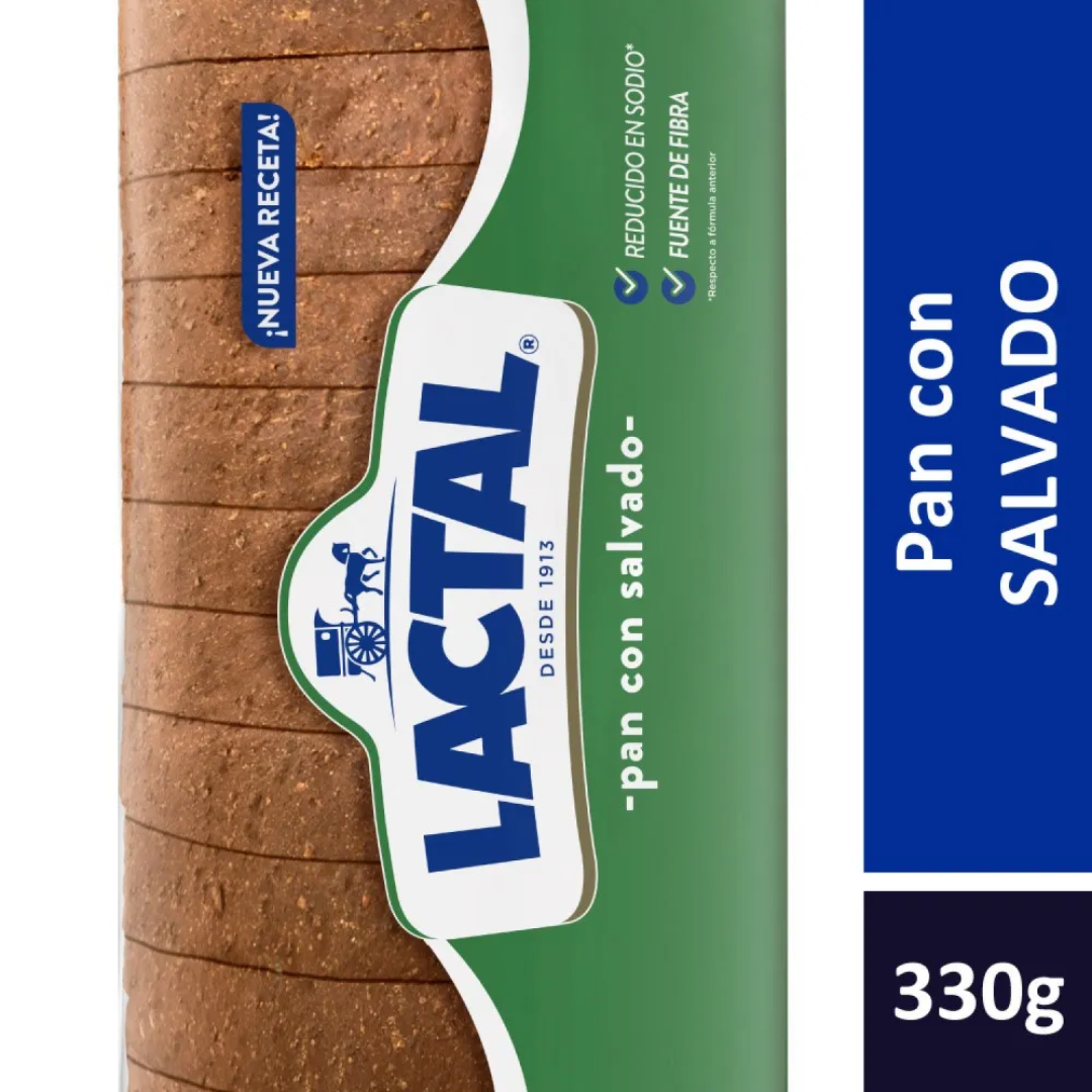 Pan Salvado Lactal 330g
