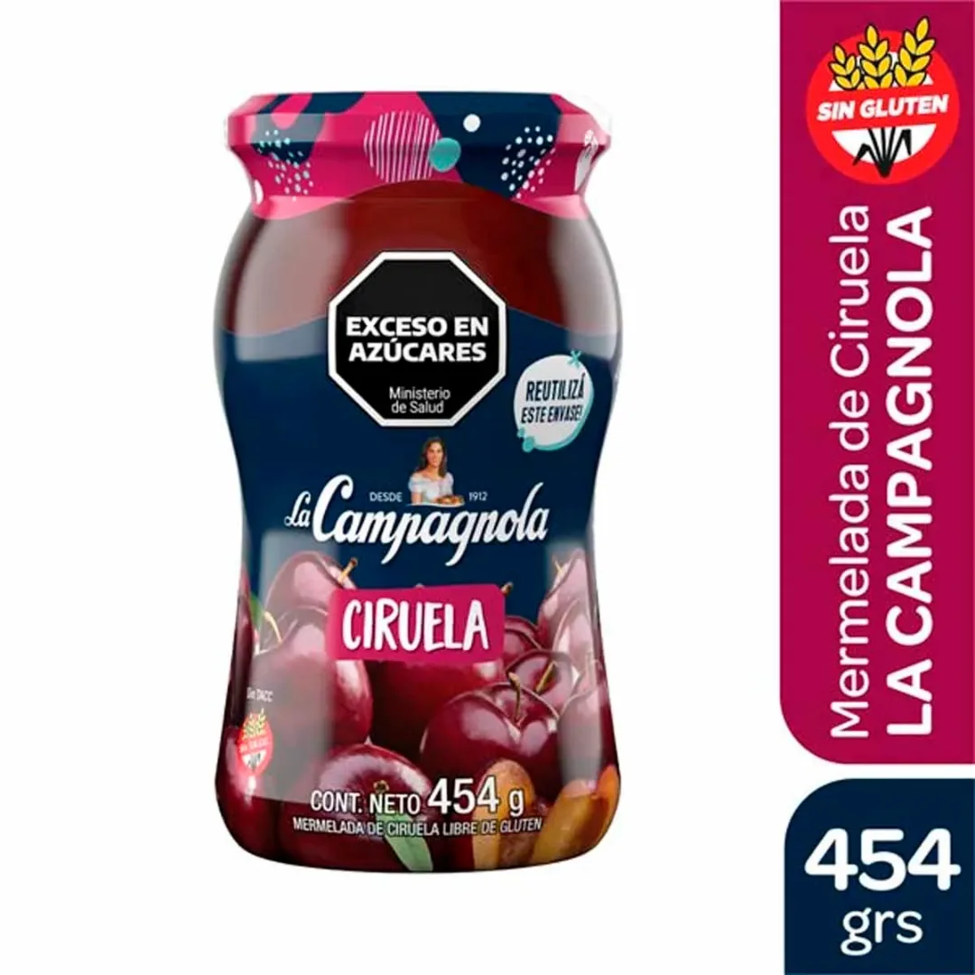 Mermelada la Campagnola Ciruela 454g