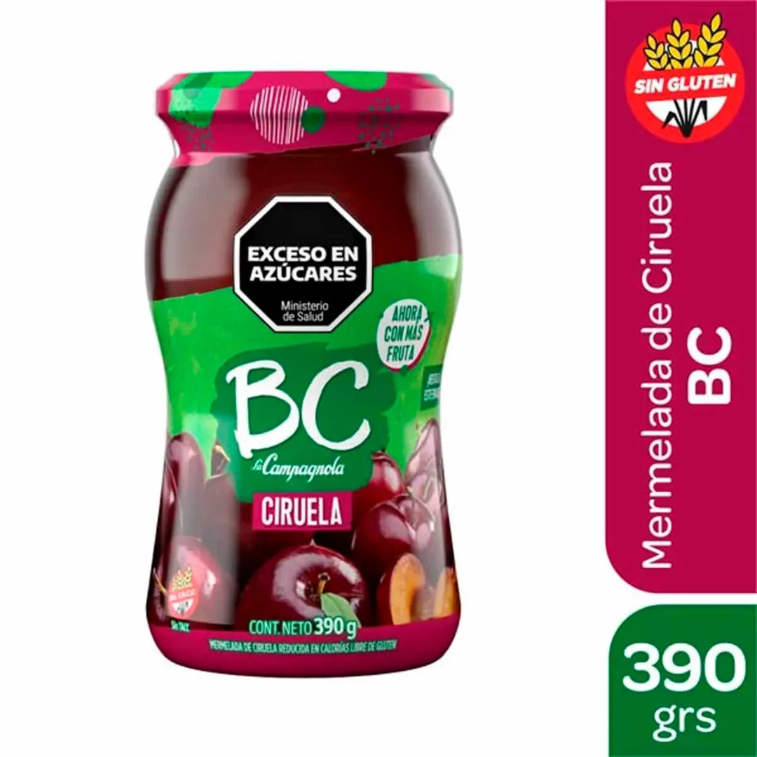 Mermelada Bc la Campagnola Ciruela 390g