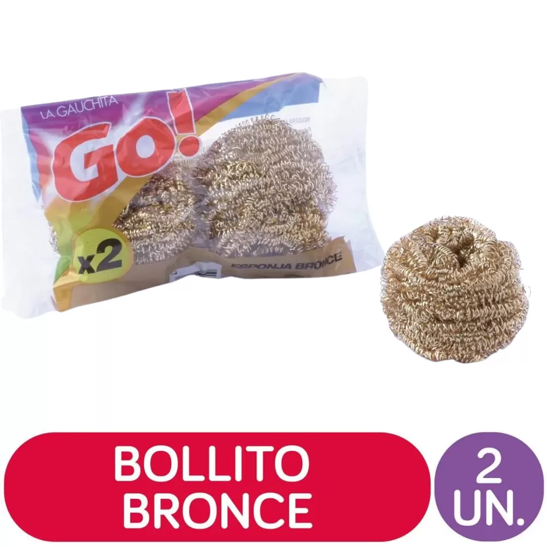 Esponja Bollito Bronce Go! 2Un