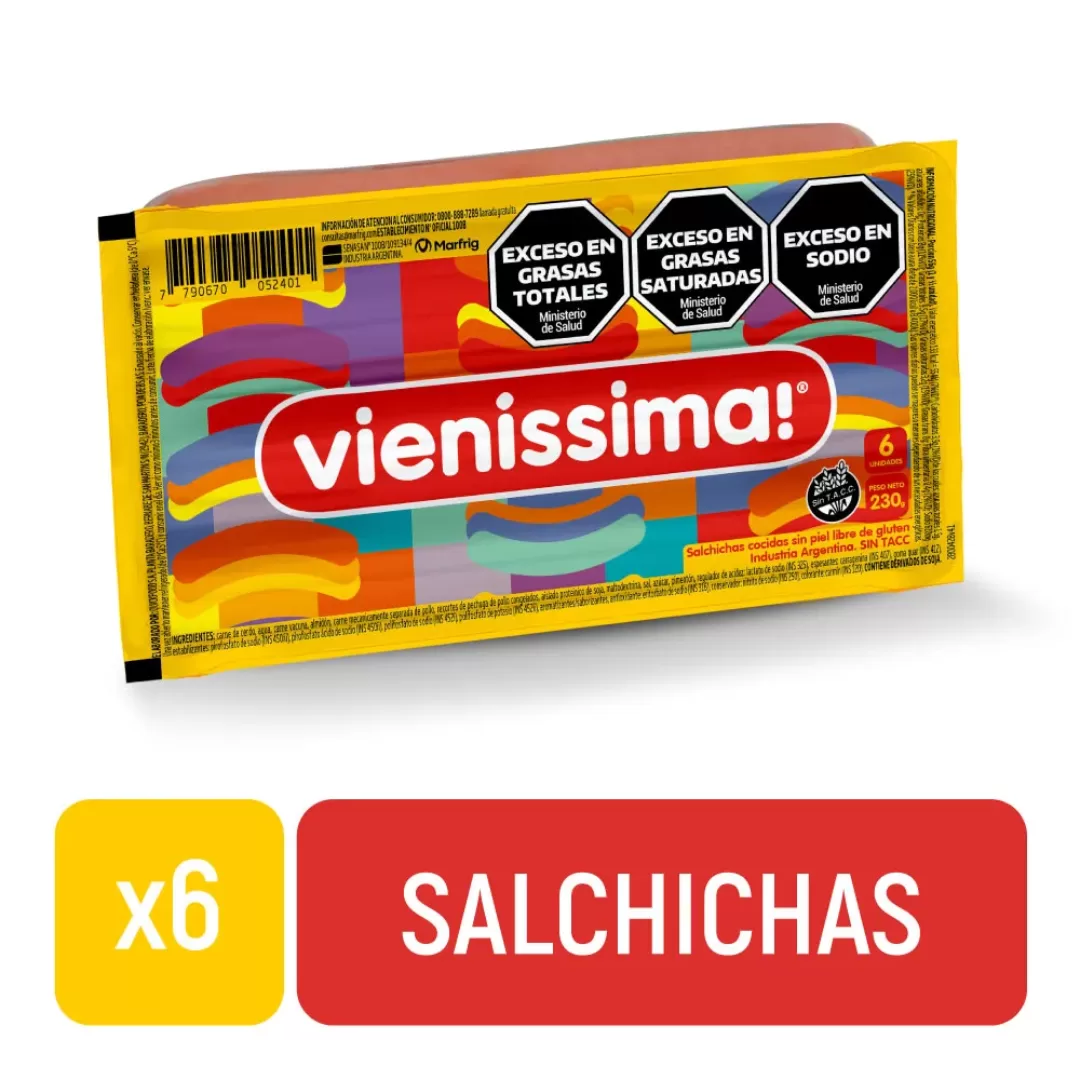 Salchichas X 6 Ud Vienissima 230g