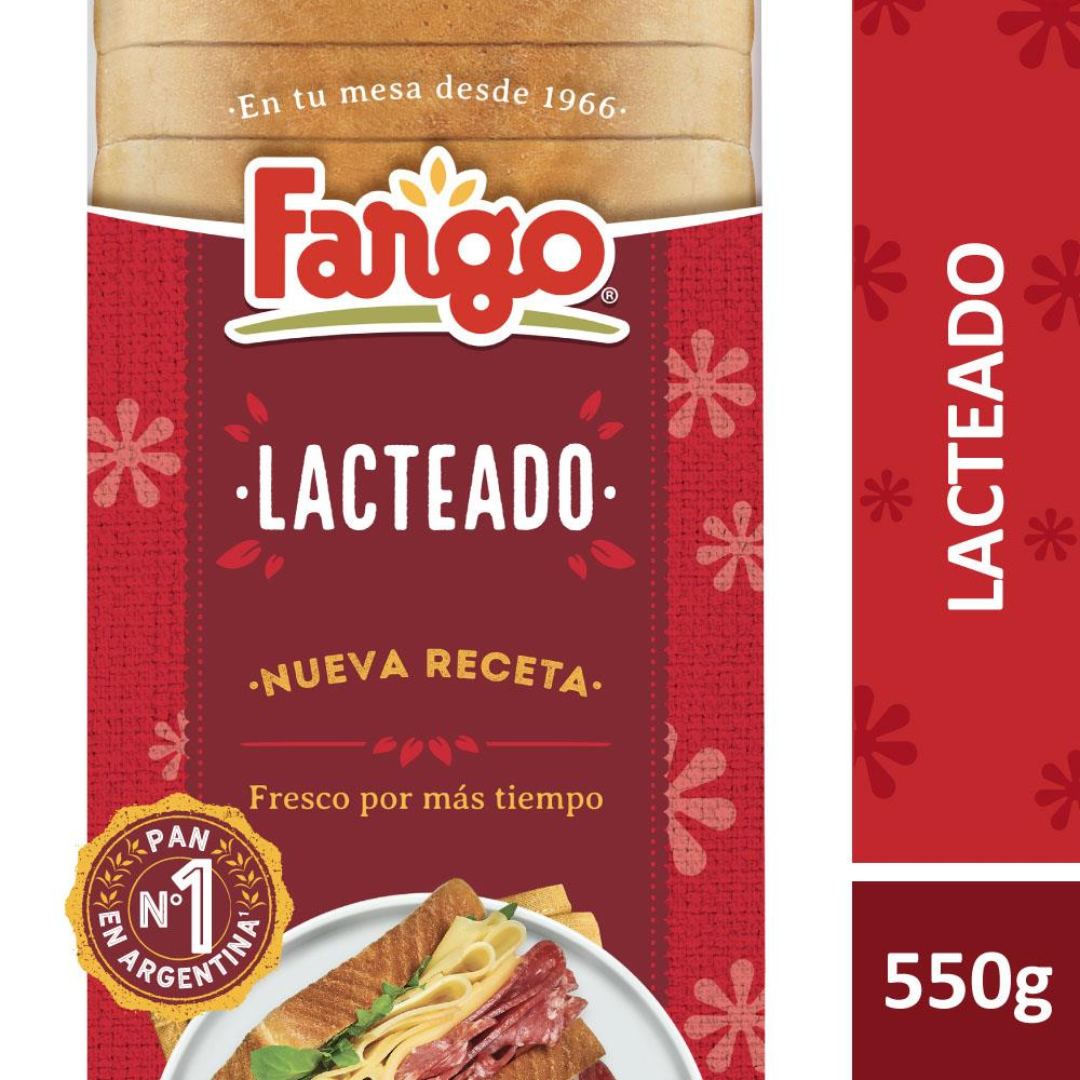 Pan Lacteado Fargo 550g