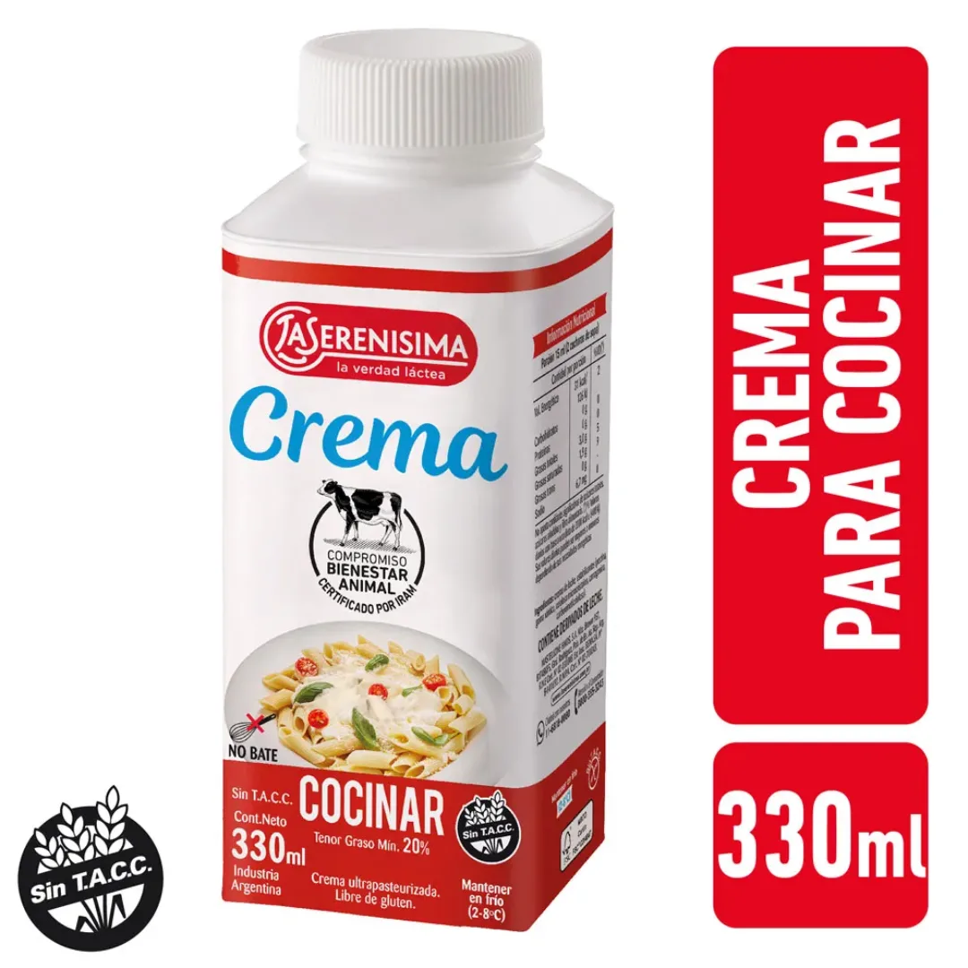 Crema para Cocinar La Serenisima 330ml