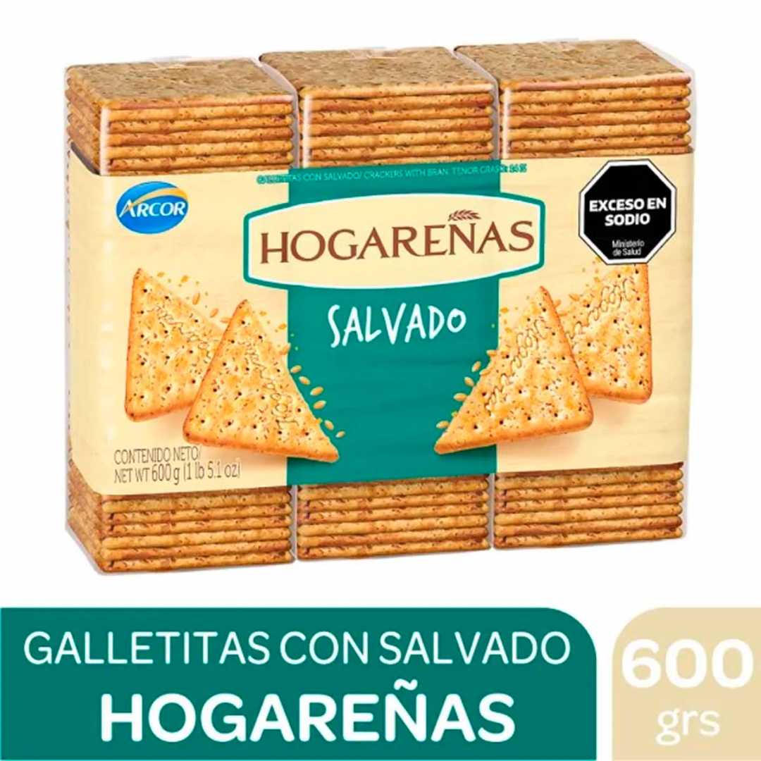 Galletitas Hogareñas Salvado 600g
