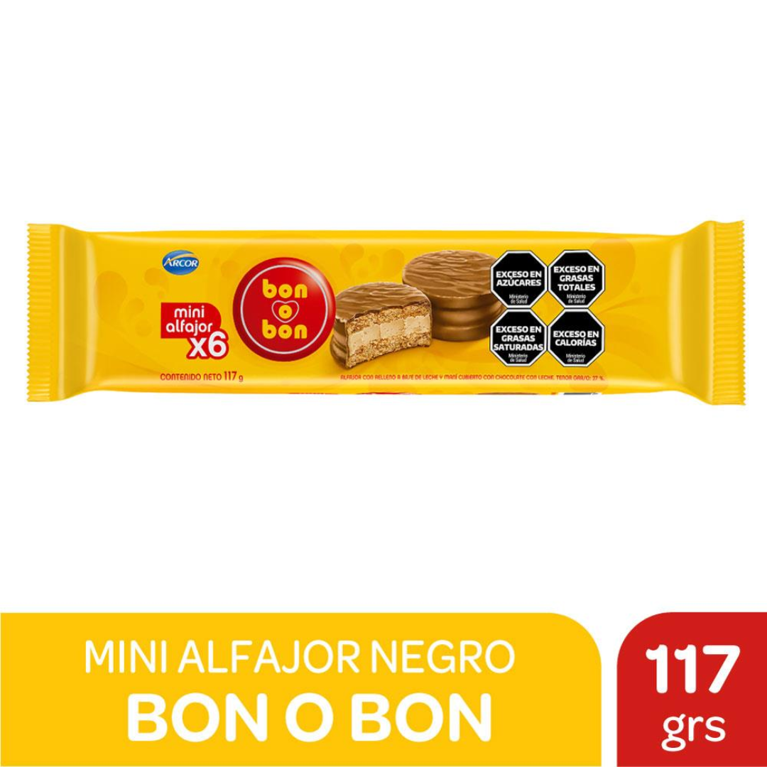 Mini Alfajor BON O BON x6Un 117g