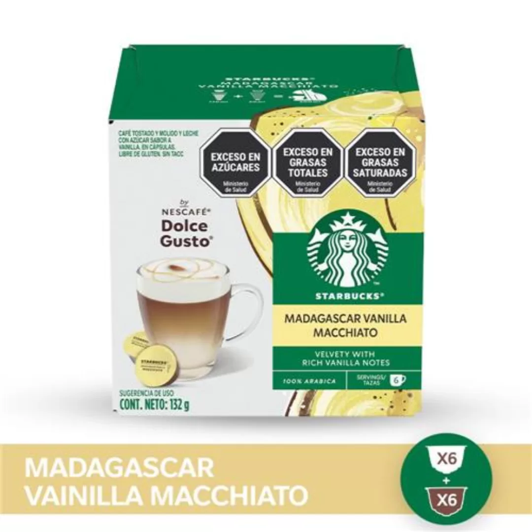 Starbucks® Cápsulas Madagascar Vainilla Macchiato 12und