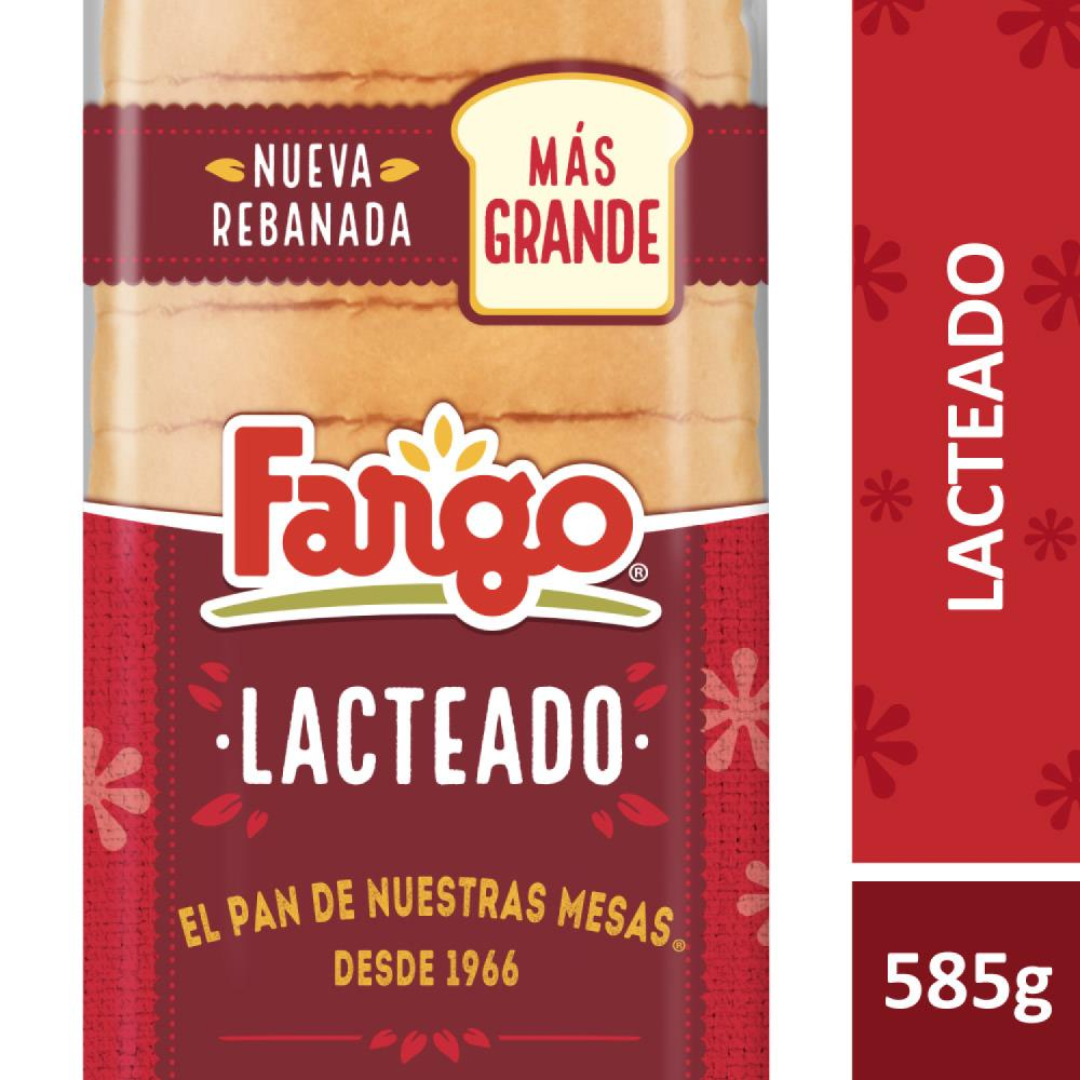 Pan Lacteado Fargo 585g