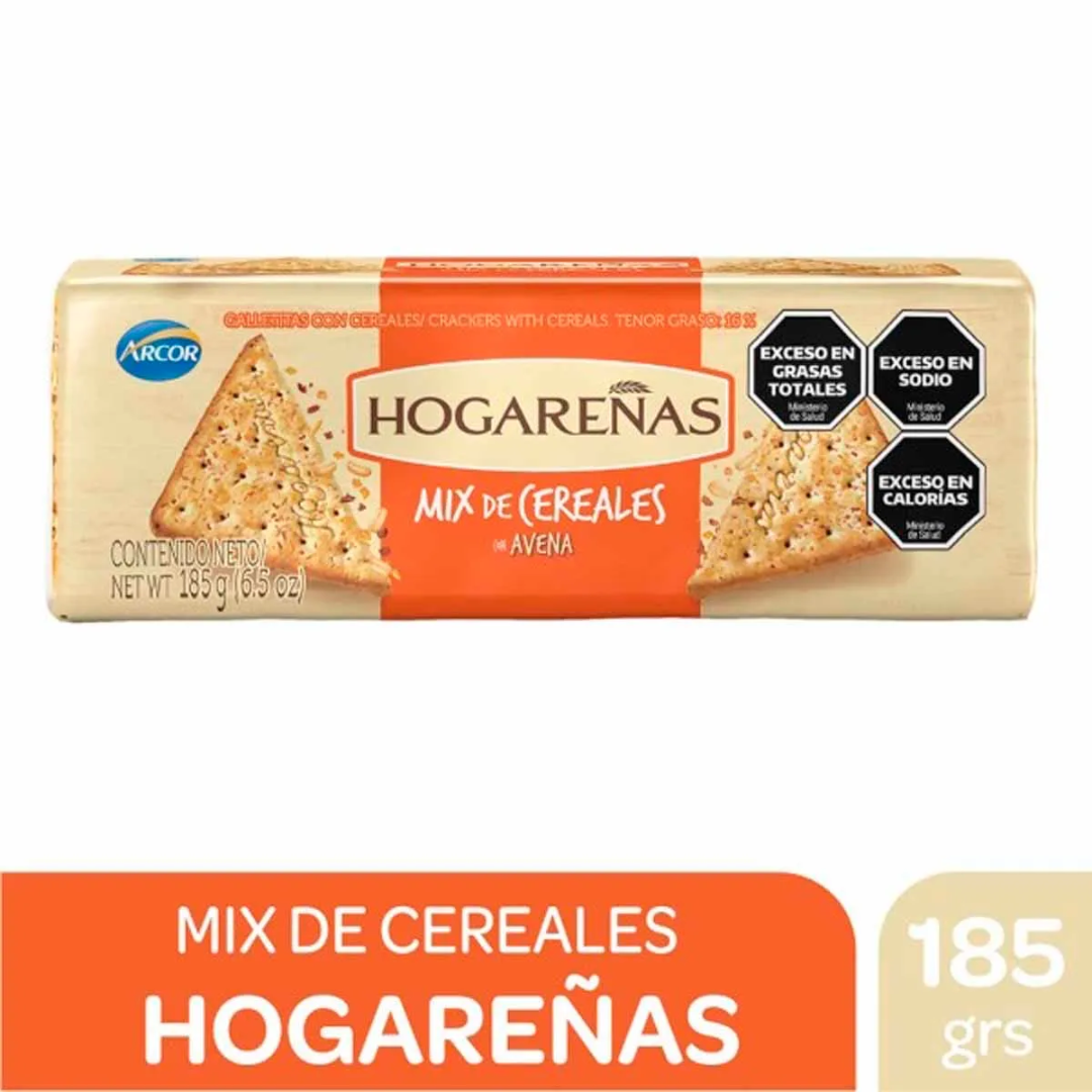 Galletitas Hogareñas Mix Cereales 185g