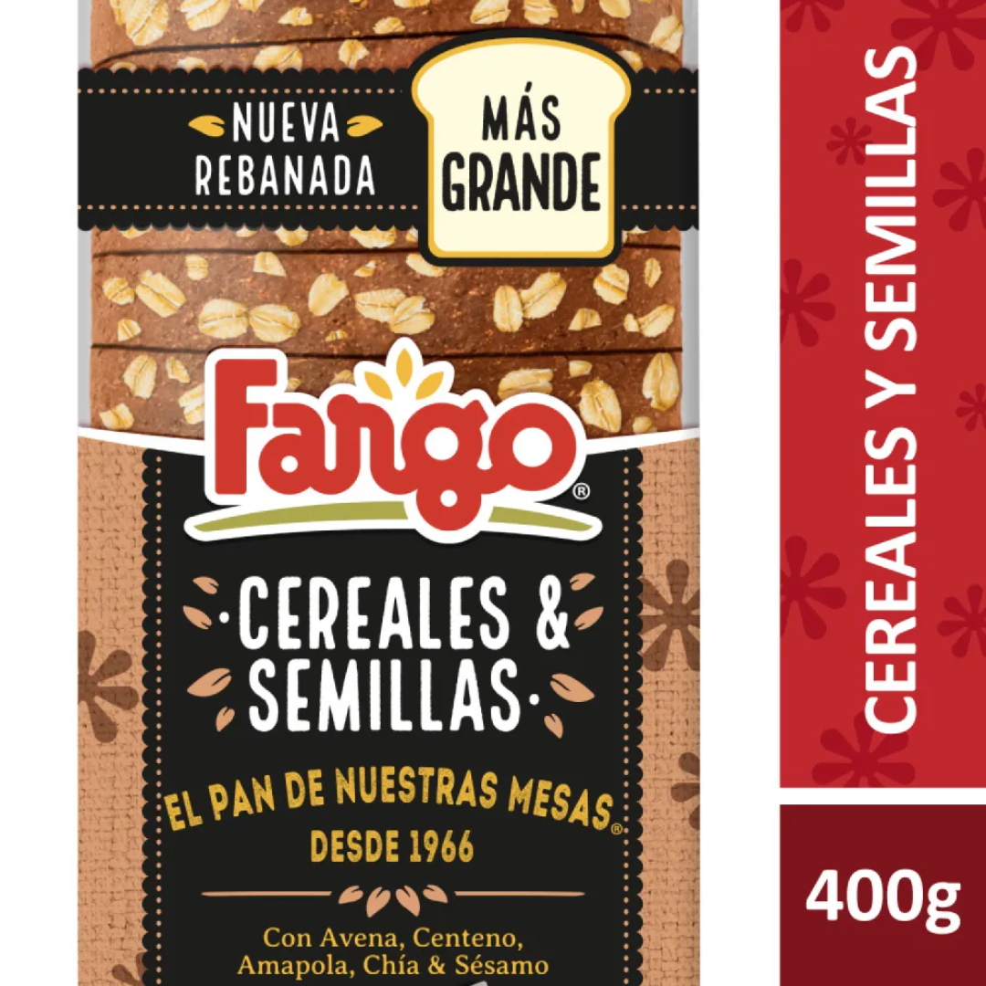 Pan con Cereales y Semillas Fargo 400g
