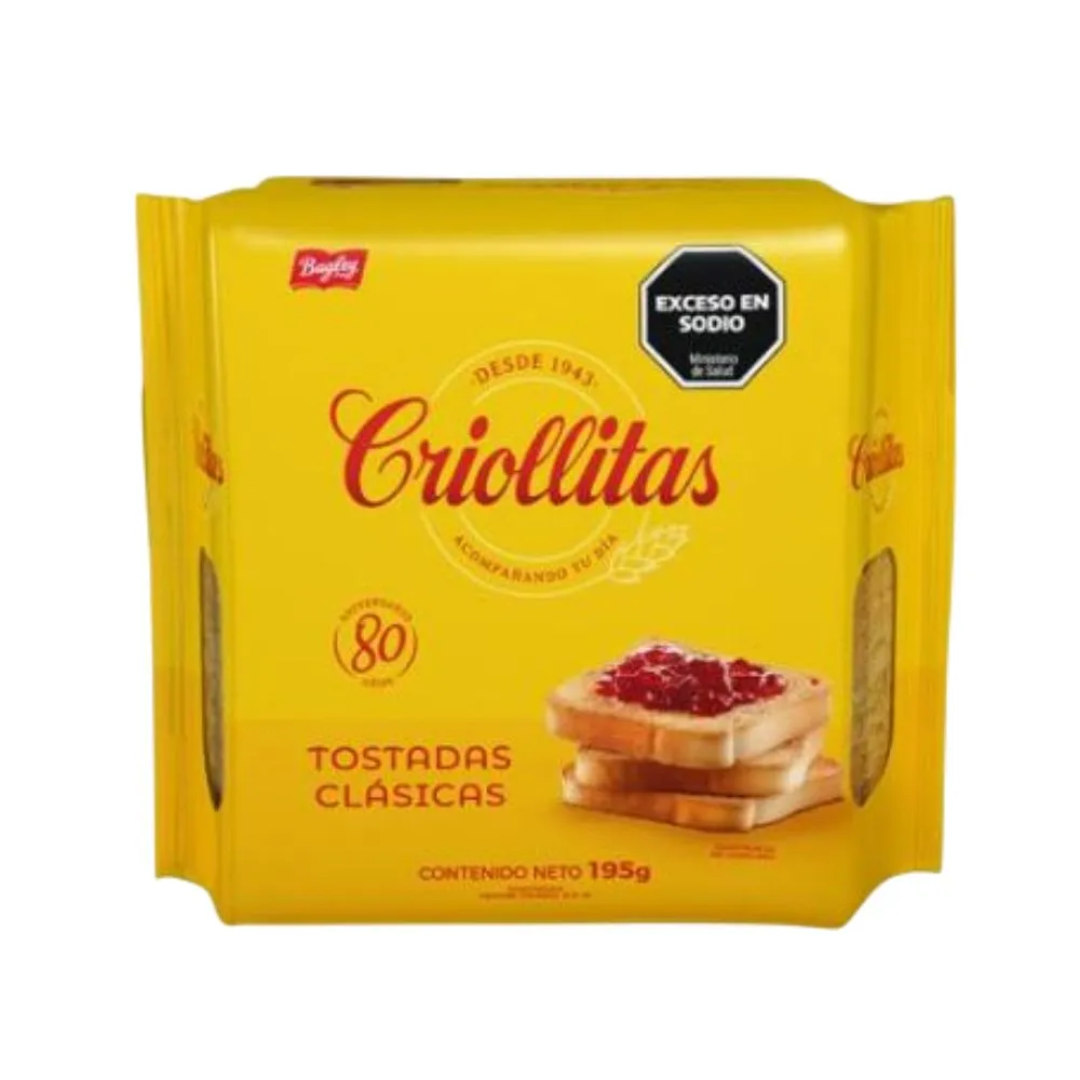 Tostadas Clásicas Criollitas 200g