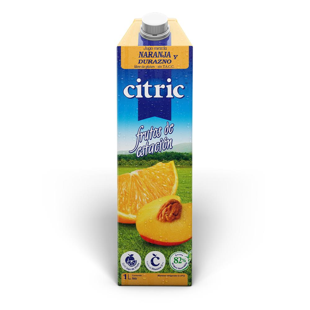 Jugo Citric de Naranja y Durazno 1L