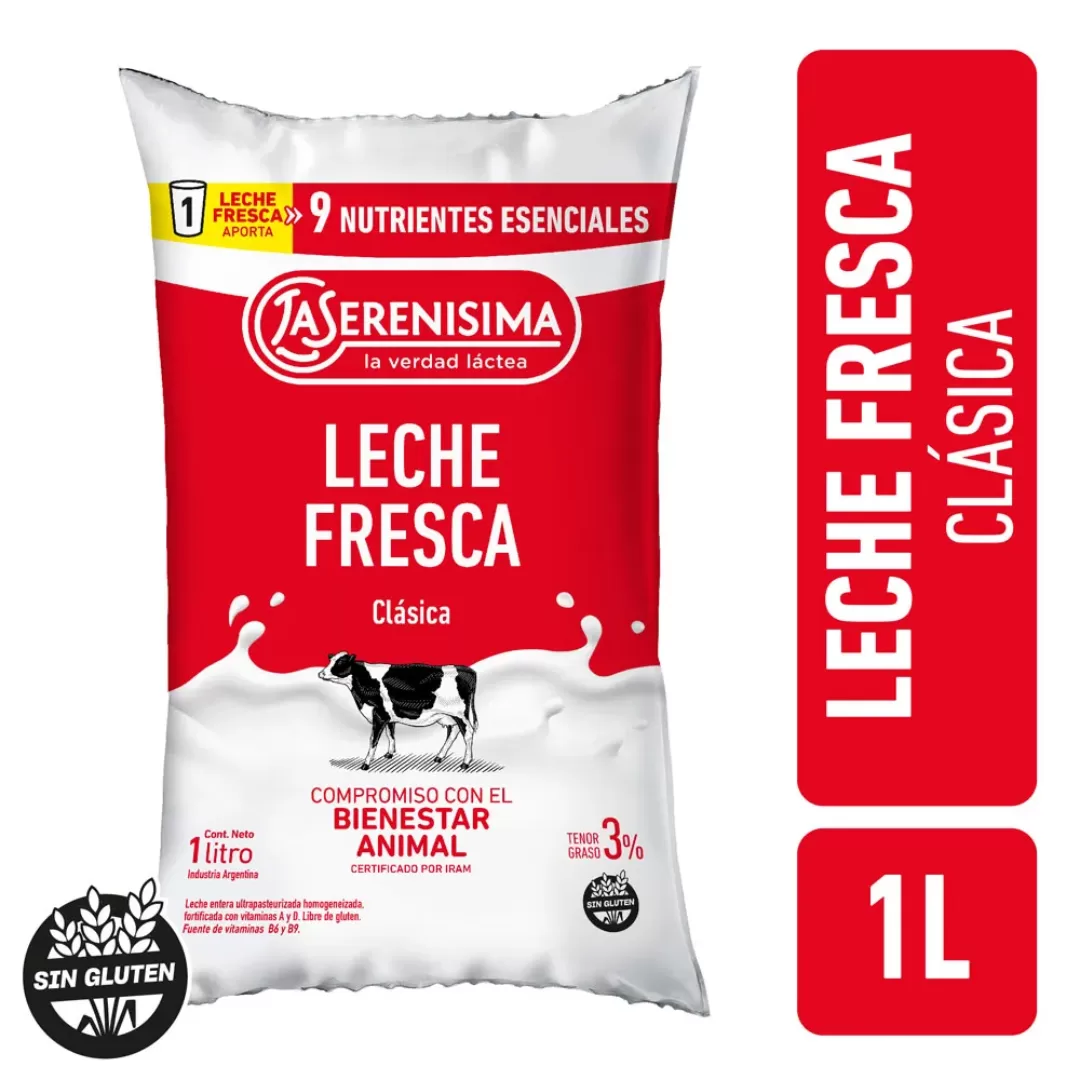 Leche Multidefensa 3% La Serenisima 1L