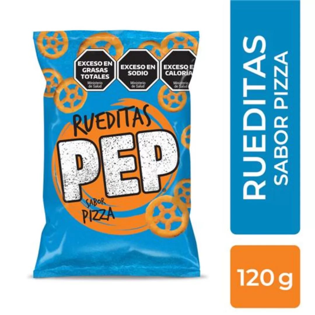 Snack Sabor A Pizza PEP Rueditas 120g
