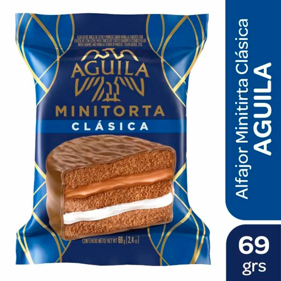 Alfajor Aguila Minitorta Clasico 69g x 2Un