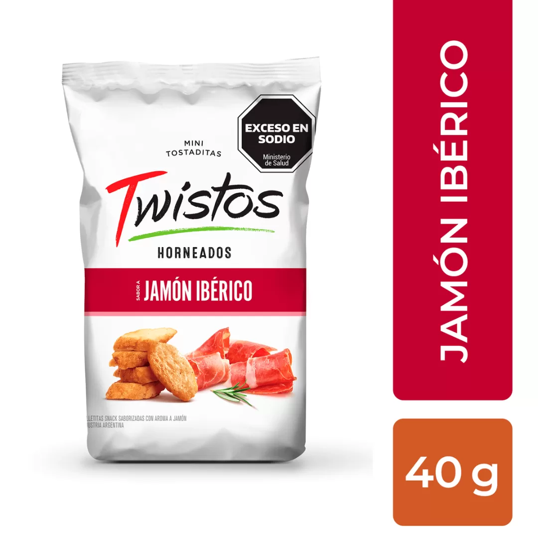 Mini Tostadas de Jamón Ibérico Twistos 40g