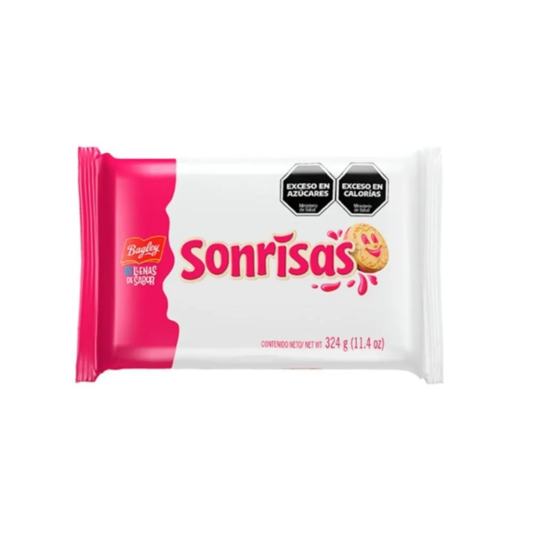 Galletitas Sonrisas Frambuesa 3 Un 324g