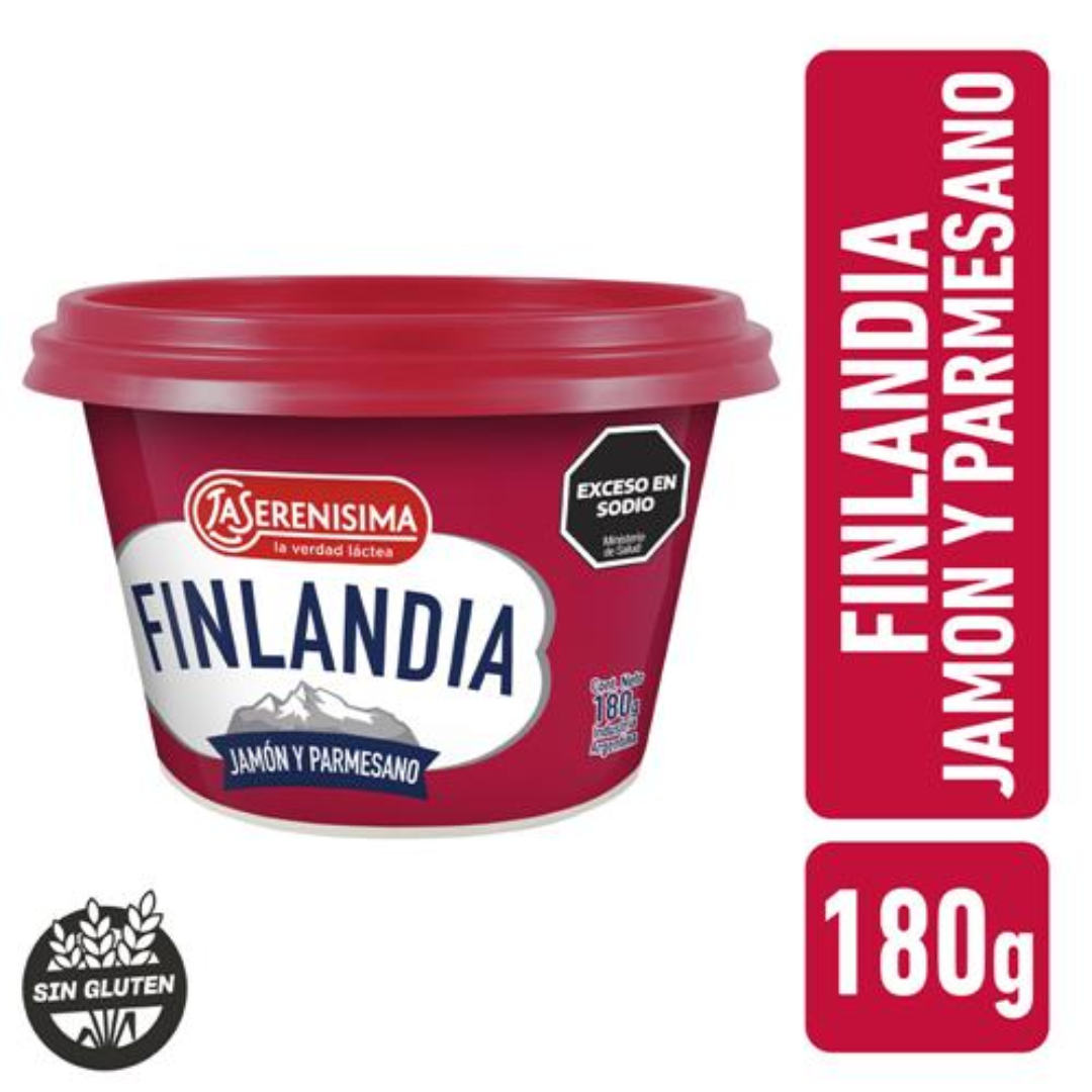 Queso Untable Finlandia Jamon Parmesano 180gr
