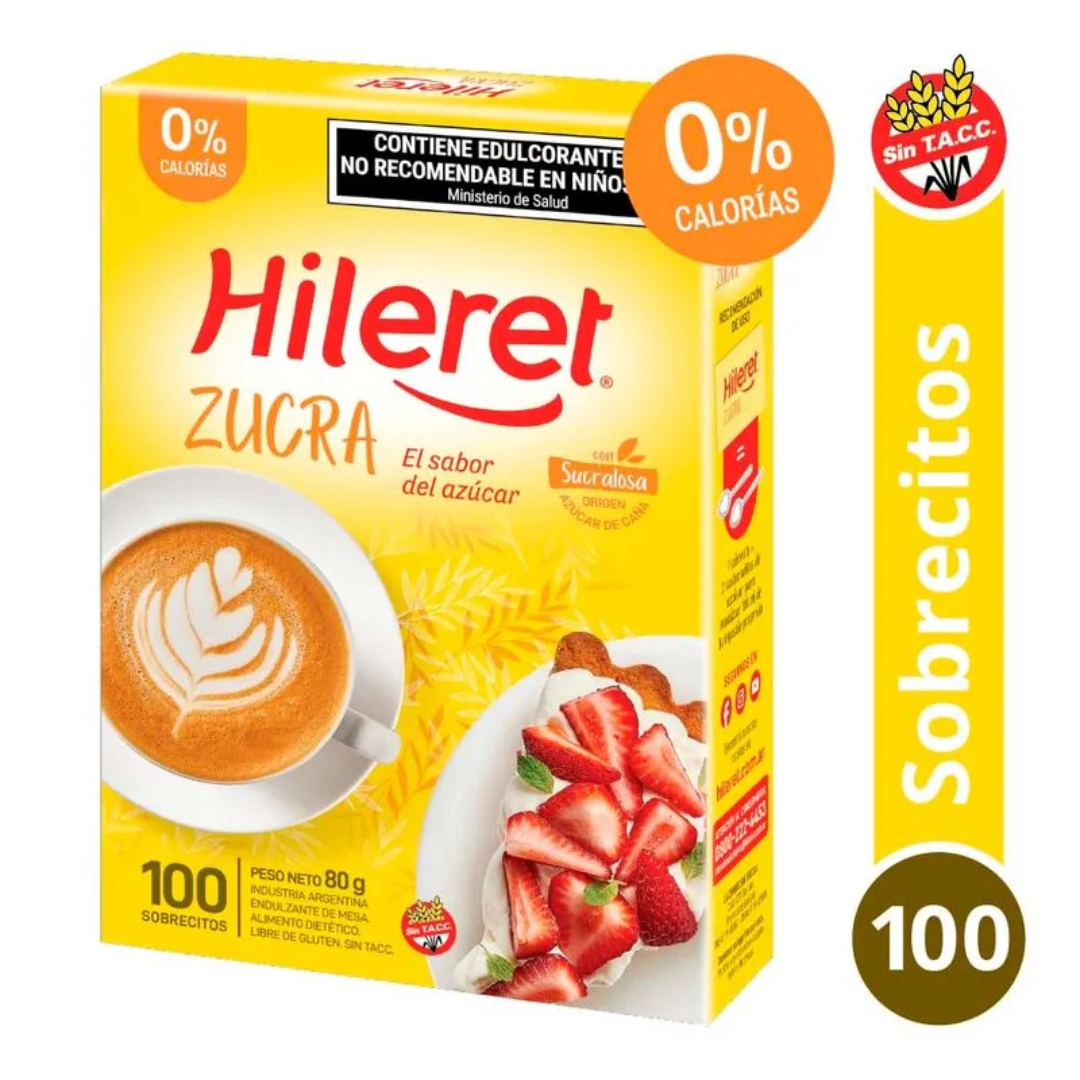Edulcorante Hileret Zucra Caja Sobres 100und