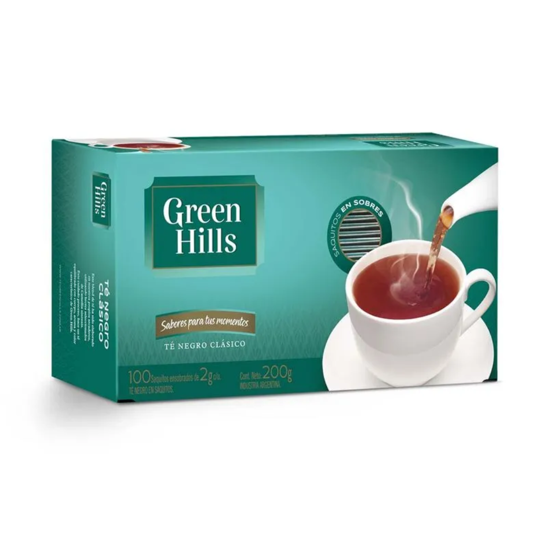 Té Green Hills Caja 100und