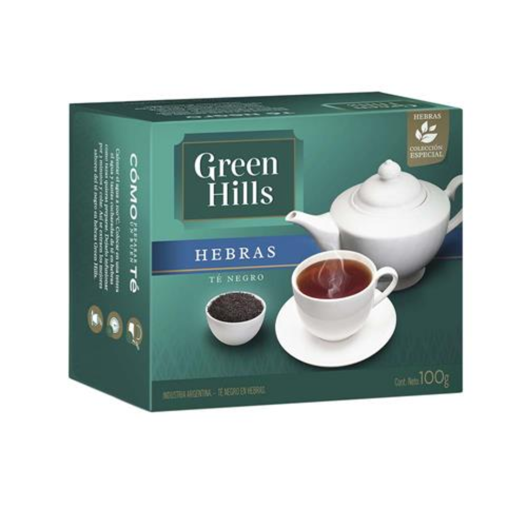 Té Green Hills en Hebras Caja 100gr