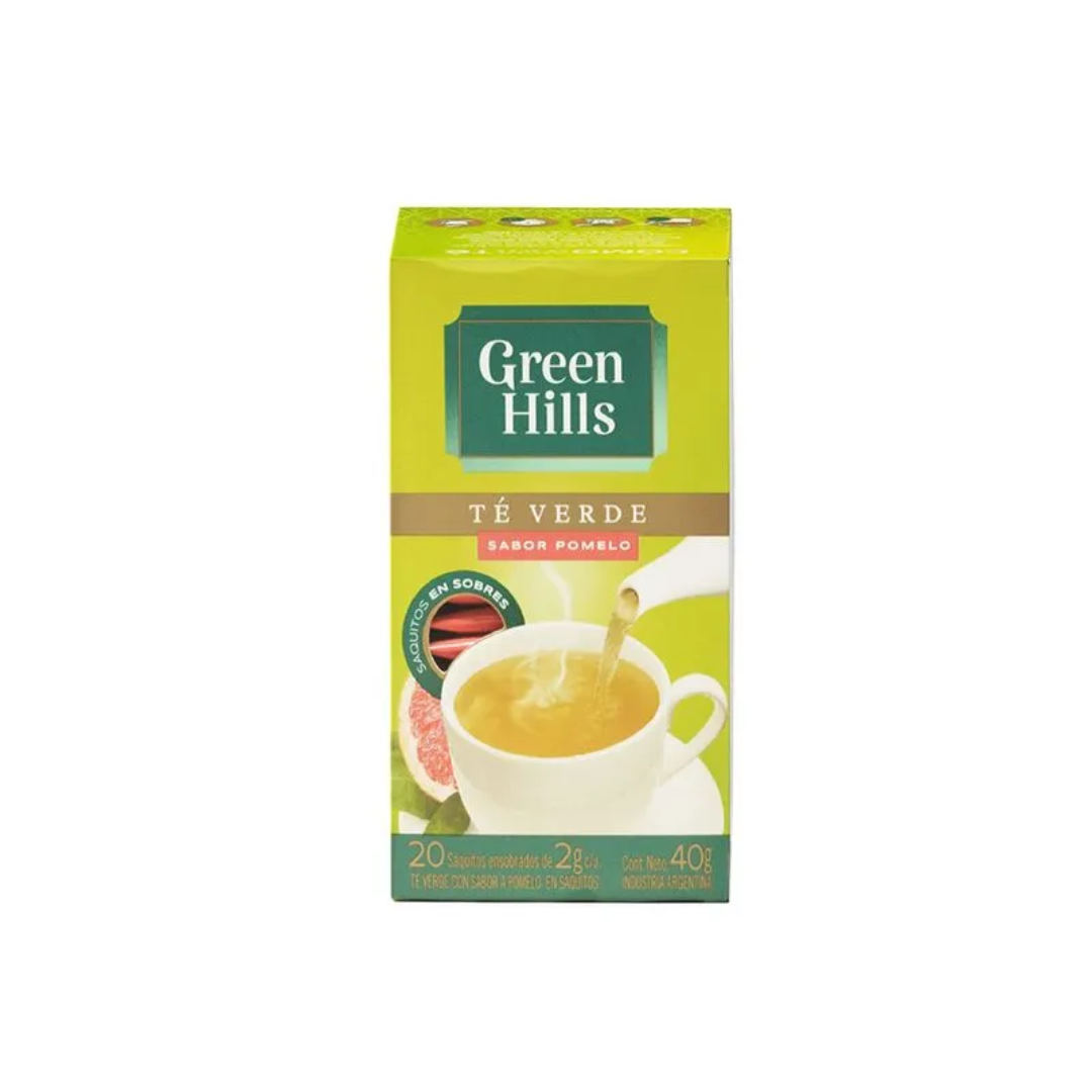 Té Verde Sabor Pomelo Green Hills 40gr