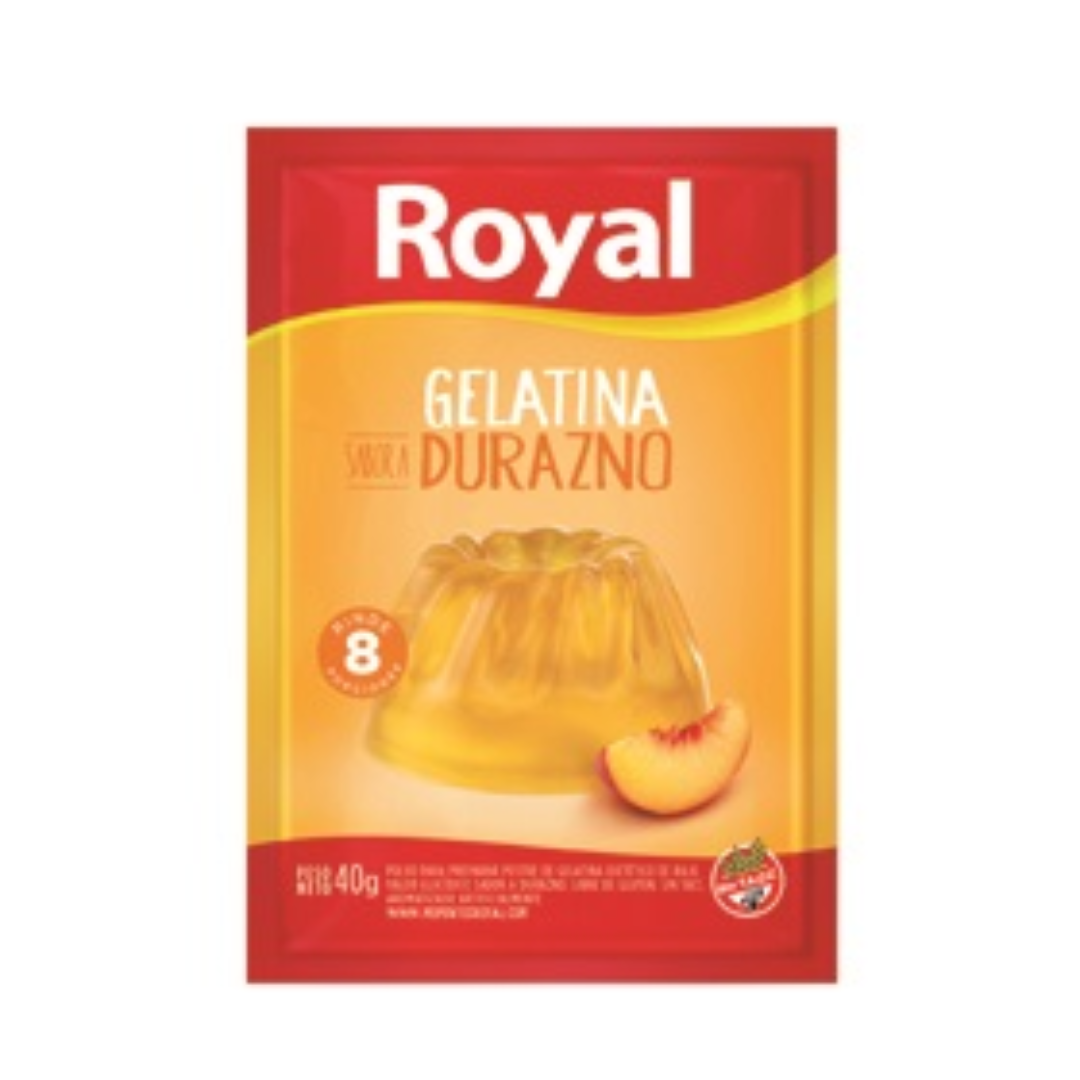 Gelatina Durazno Royal 40gr
