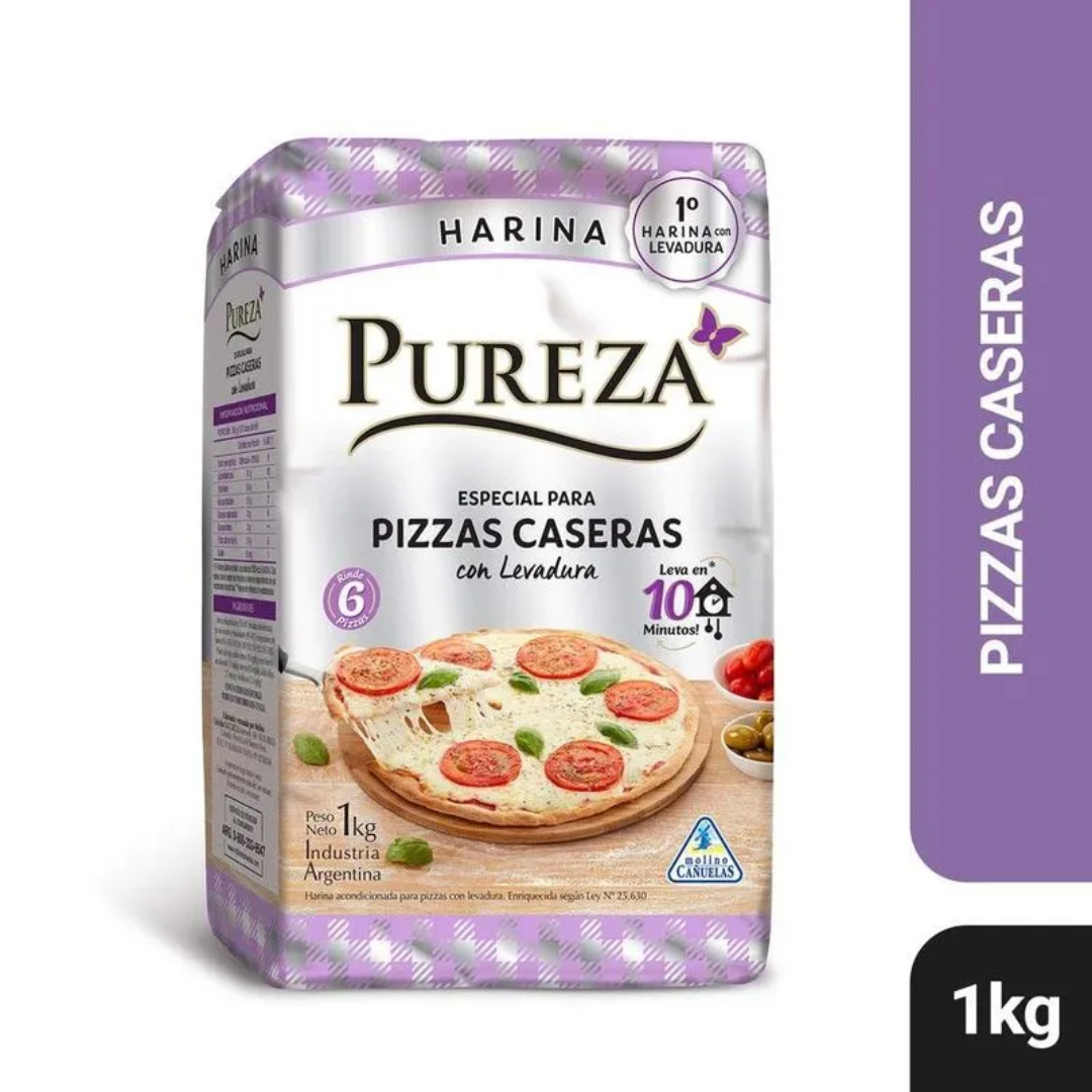 Harina Pureza Levadura Pizza 1kg