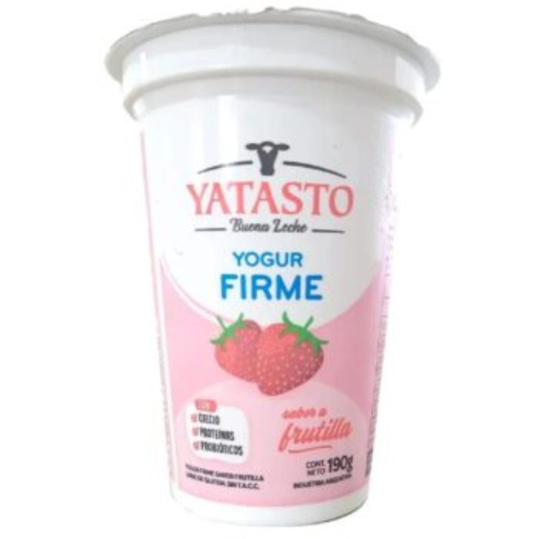Yogurt Firme Descremada Yatasto Frutilla 190gr