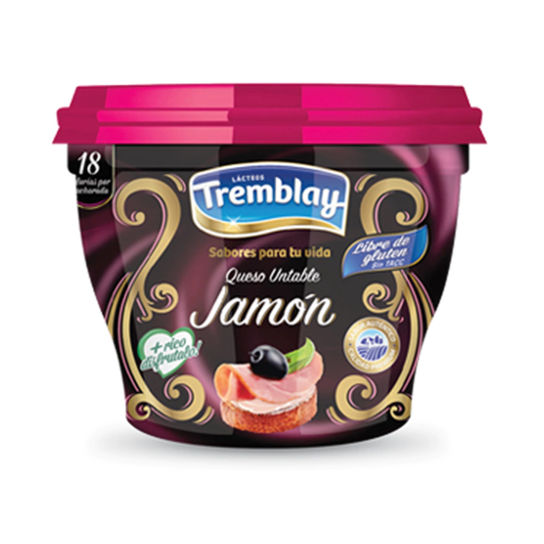 Queso Untable Tremblay Jamon 190gr