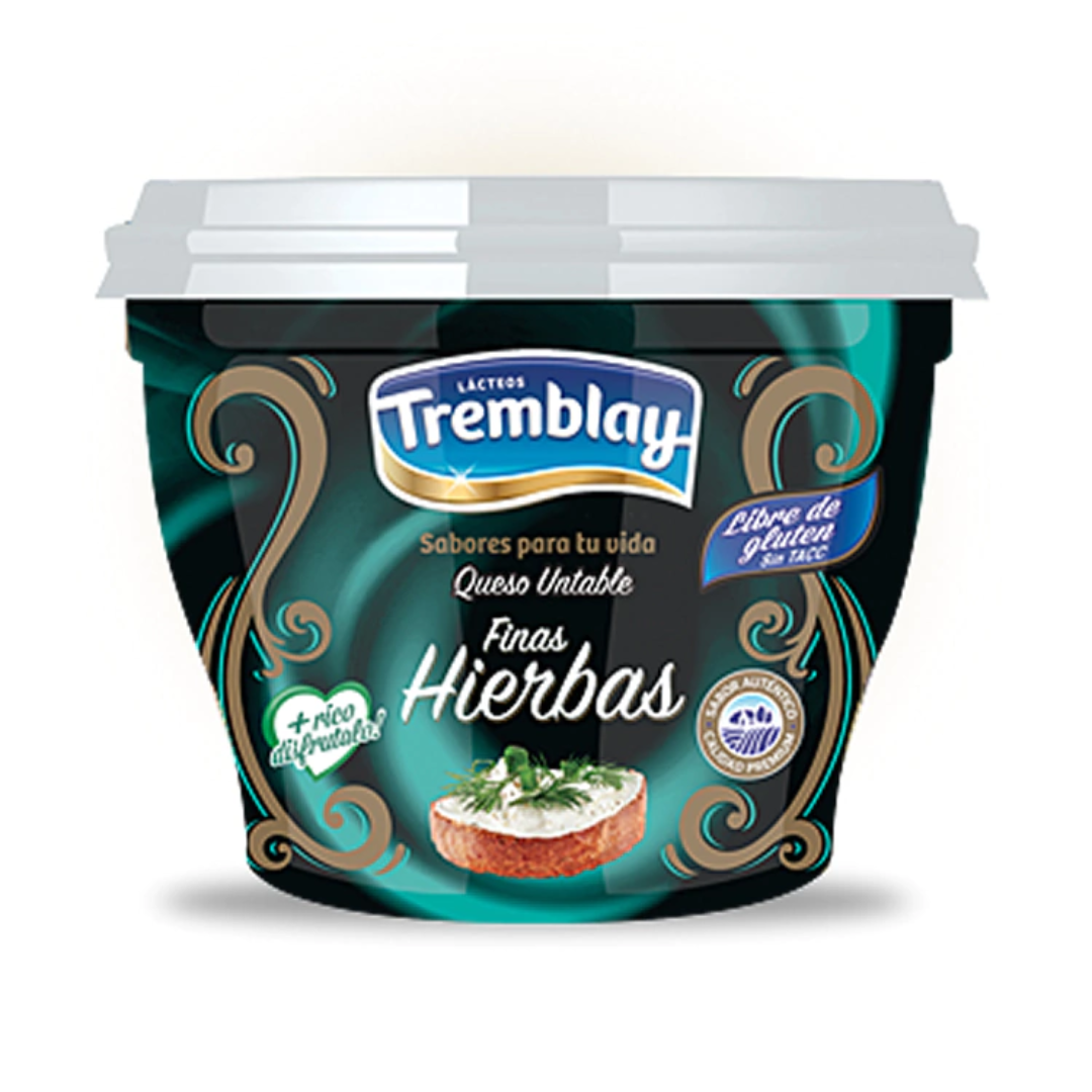 Queso Untable Tremblay Finas Hierbas 190gr