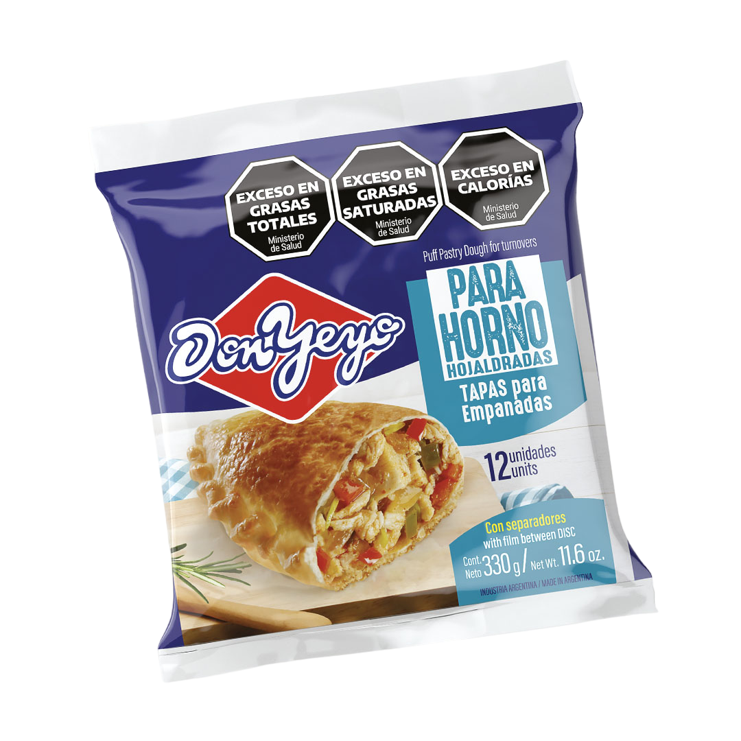 Tapas De Empanadas Don Yeyo Para Horno 12und 330gr